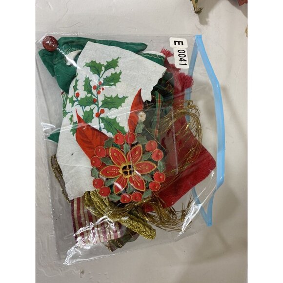 Christmas Slow Stitch Junk Journal Kit Scrapbooking Supplies Lot Xmas Trims - Picture 2 of 7